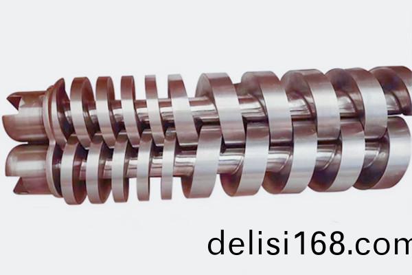 平行雙螺桿(gan)擠(ji)齣機(ji)螺桿實(shi)物(wu)圖